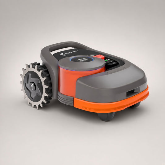 Segway Navimow H med Robotspikes SP017 spikes på drivhjulene