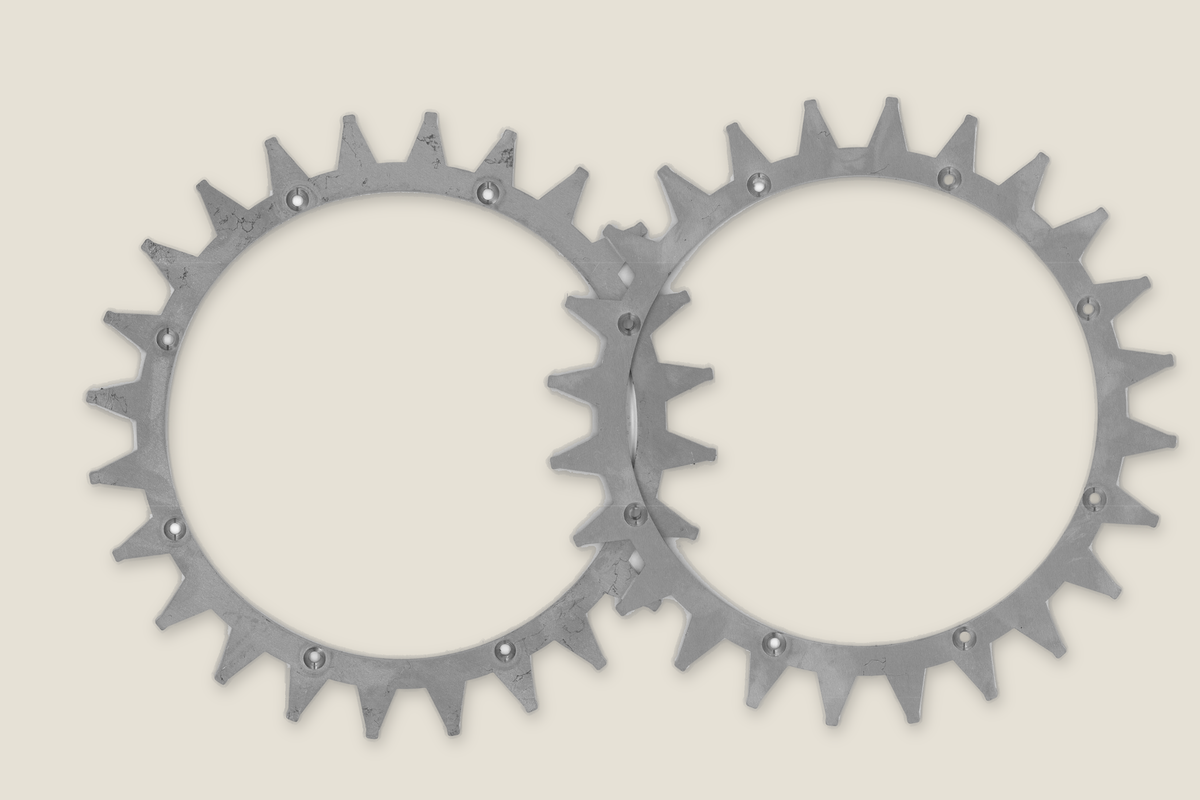 Spikes til Husqvarna 105/308, Gardena Minimo/R-serien, Robomow RC/MC m.fl. – 2 ringe i 2 mm rustfrit stål