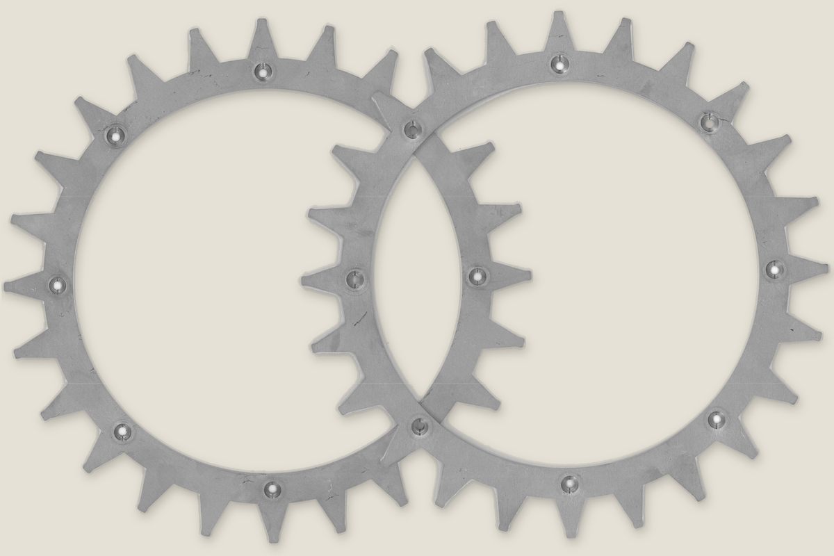 Spikes til Worx Landroid L/Vision og Robomow RS/MS/TS – 2 ringe i 2 mm rustfrit stål
