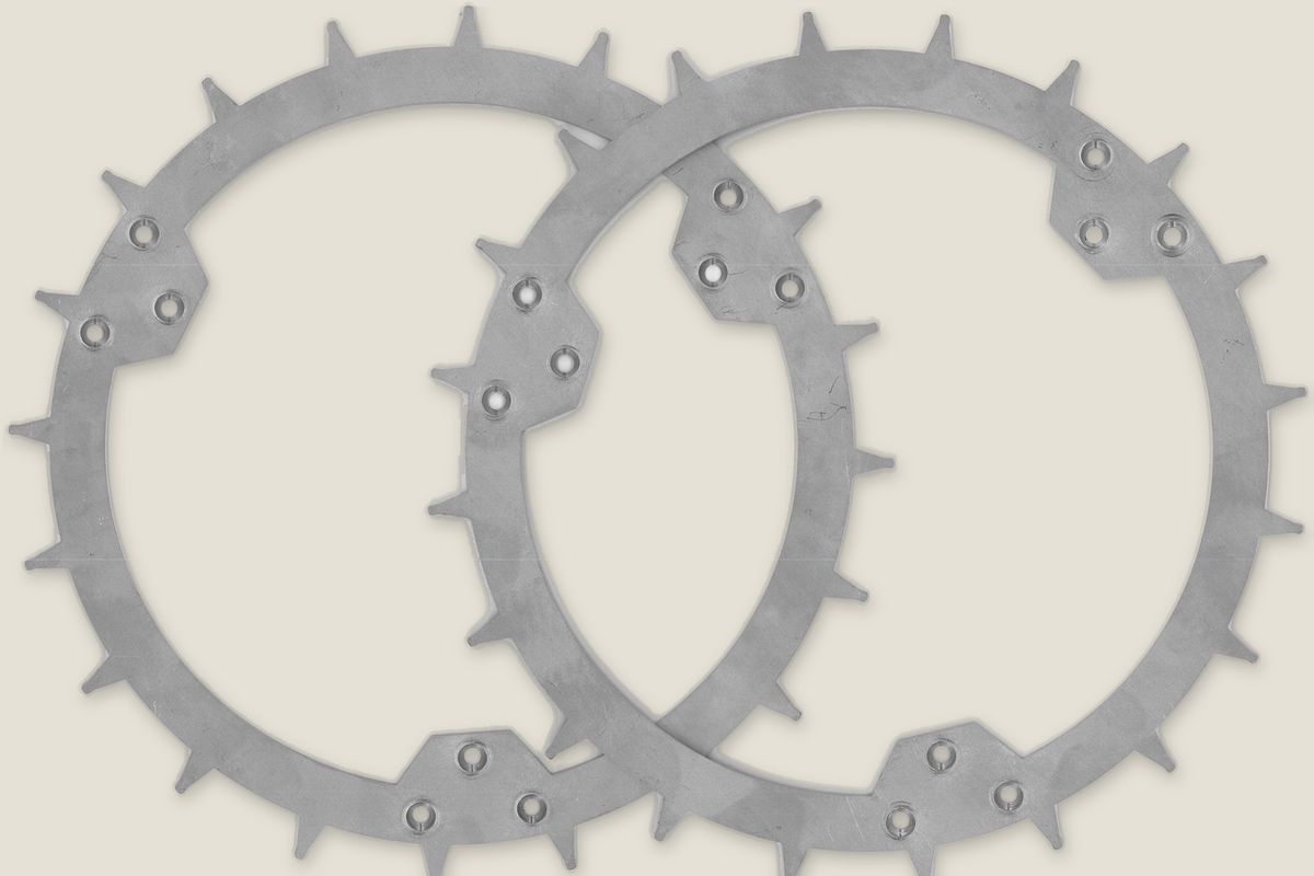 Spikes til Husqvarna Automower 320/415/420/430X/440/450X – 2 ringe i 2 mm rustfrit stål