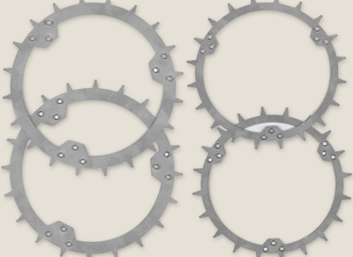 Spikes til Husqvarna Automower 435/535 AWD – 4 ringe i 2 mm rustfrit stål