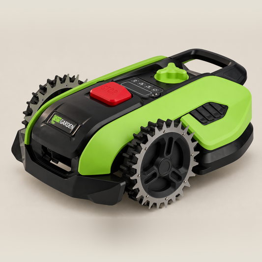 Spikes til Garden RM 500 monteret på robotplæneklipperen
