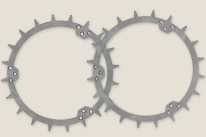 Spikes til Husqvarna Automower 305 / 310 / 315 / 405X / 415X / 415XI – sæt med 2 ringe i 2 mm rustfrit stål (SP025)