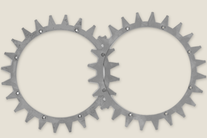Spikes til LandXcape LX799 LX790 LX795 – to laserskårne ringe i 2 mm rustfrit stål