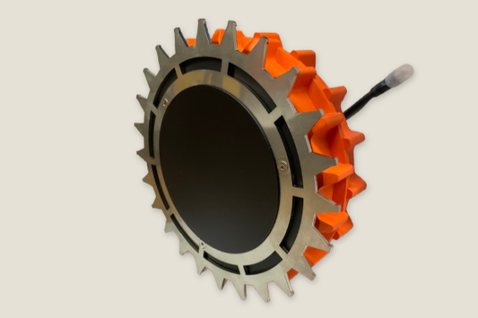 Spikes-ring monteret på drivhjul til Segway Navimow H