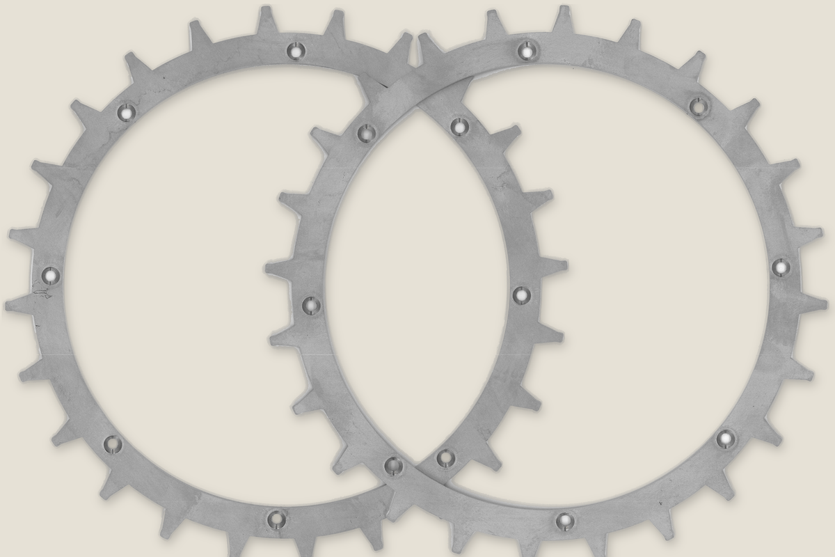 Spikes til Viking / STIHL Automower 4XX – 2 ringe i 2 mm rustfrit stål